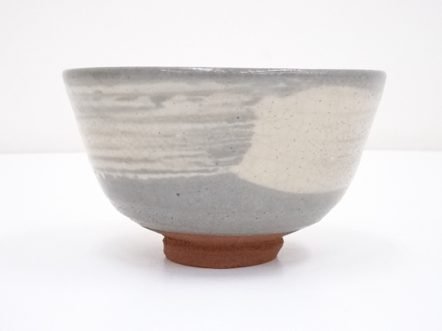 茶碗■古刷毛目 三島模様 江戸期 京焼三島手 古美術 時代物 骨董品■ 刷毛目三島茶碗 茶器＆茶道具 抹茶碗 - Sazen Tea